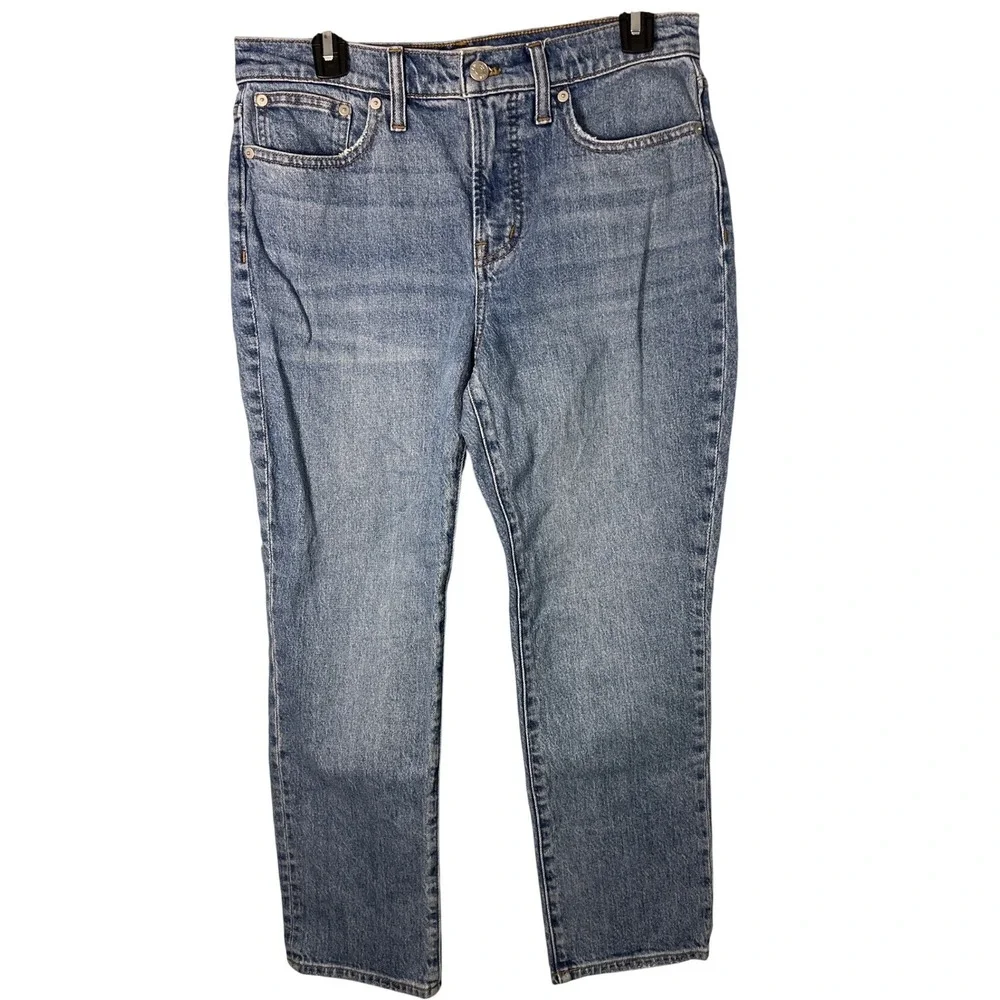 Madewell Women's Medium Wash Perfect‎ Vintage Denim Jean High Waist Straight Leg